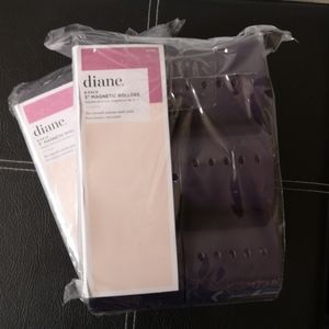 NWT Diane set of 12 Magnetic Rollers, Purple 3"